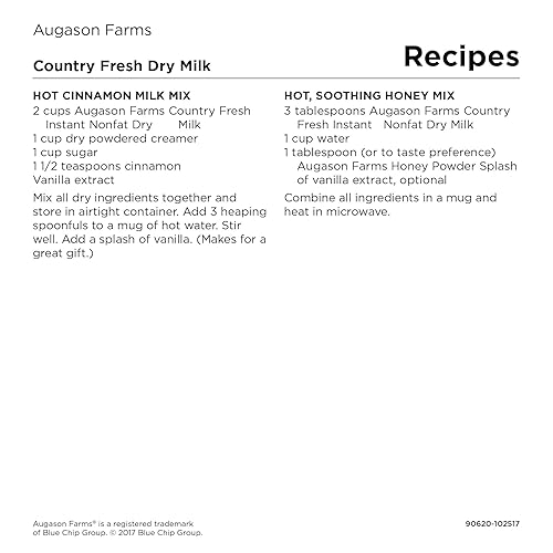 Miniatura 5 de Augason Farms 5-90620 Country Fresh - Leche seca instantánea 100 real sin grasa 1 libra 13 onzas
