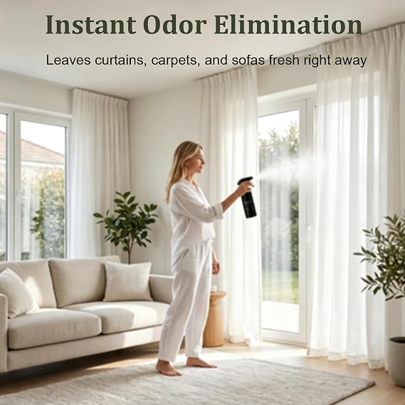 Long-Lasting Fabric Refresher and Room Spray,Fabric Air Freshener Spray,Pet-Friendly Formula,Long-Lasting Fresh Scent for Curtains, Rugs, Bedding & Clothes (1pc)