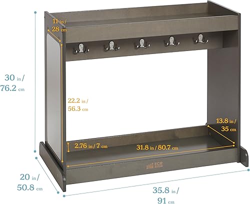 Miniatura 2 de ECR4Kids Streamline Isla de disfraces para niños, organizador de disfraces, gris lavado