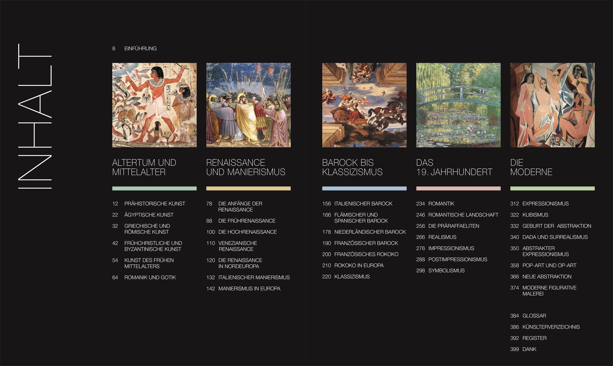 Meilensteine der Kunst: Reise durch die Geschichte der Kunst entlang einer informativen Zeitleiste mit über 500 Abbildungen. Umfangreich, verständlich, reich illustriert