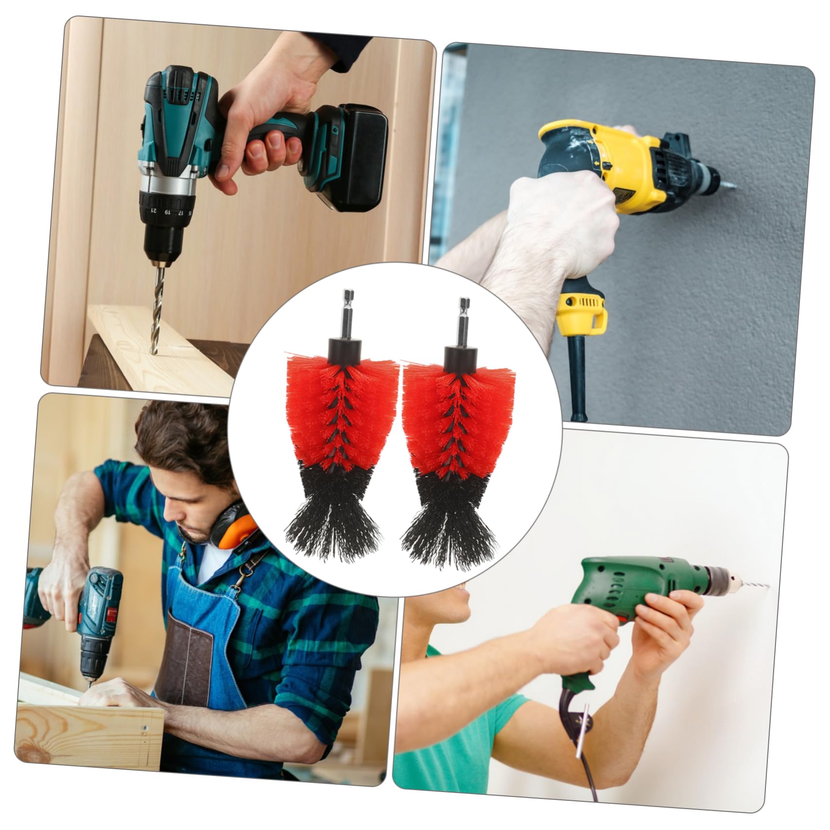 Didiseaon 10 Uds Accesorios De Limpieza De Cabezal De Cepillo De Taladro Eléctrico para Taladro Eléctrico Cepillo De Taladro Cepillo De Taladro Accesorio De Taladro Cepillo De Fregado