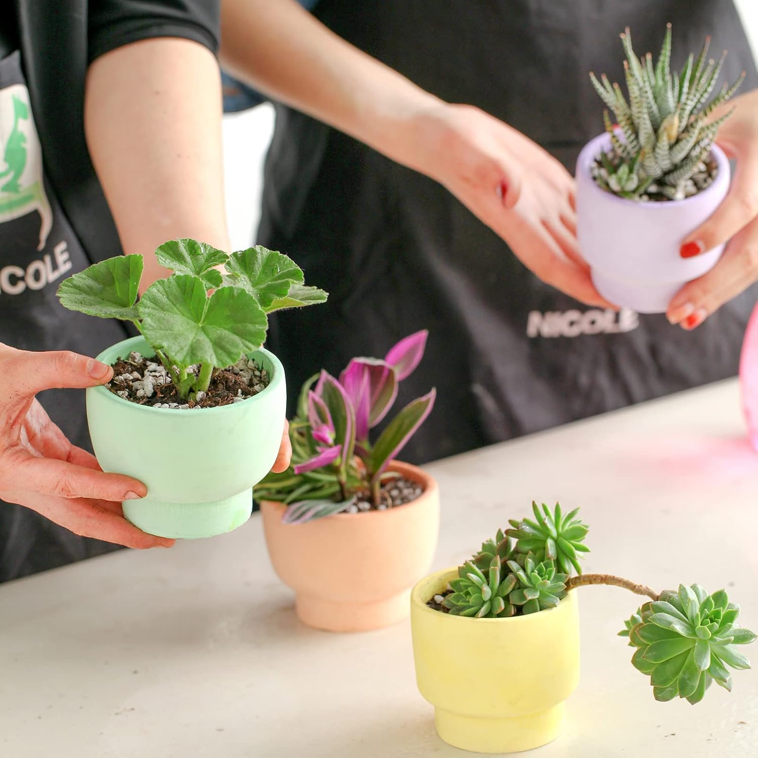 Creative Silicone Candle Vessels Mold Handmade Concrete Candle Jar Mould Round Succulent Flower Pot Making Tool (SH0874)