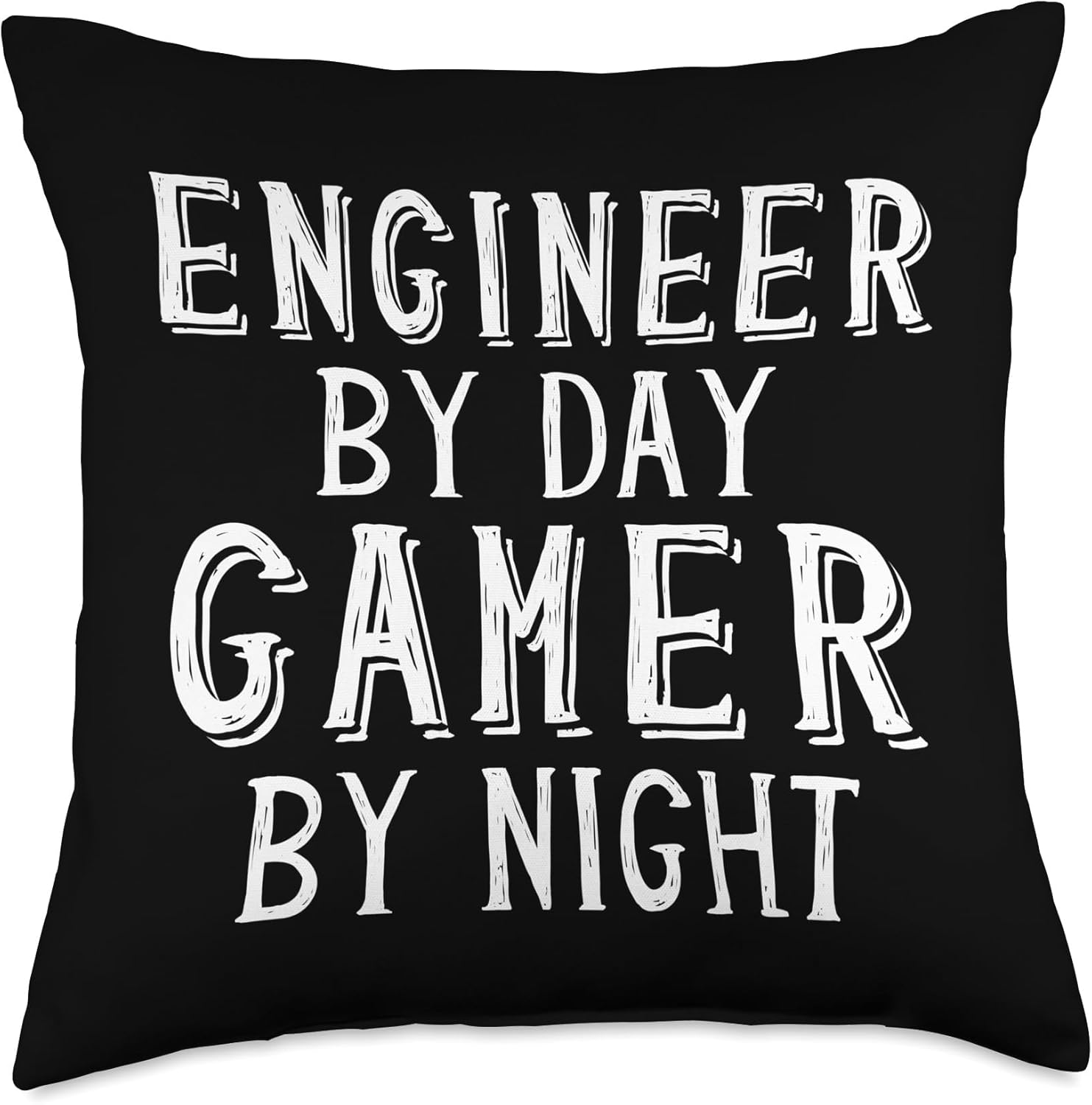 Engineer by Day Gamer by Night Mechanical Engineering Game Throw Pillow ...