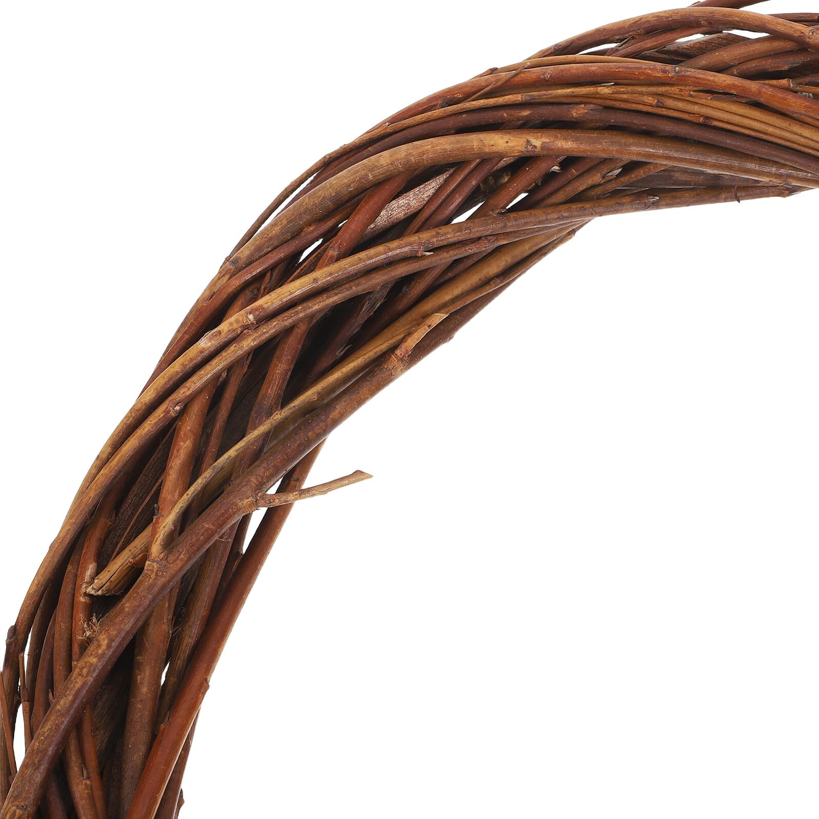 3 Stück Kleiner Weidenreben Rattan Kränze 30cm Rund Selbstgemacht Bastelkränze aus Natürlichem Rattan für Hochzeits und Partydekoration mit Langlebiger Verarbeitung
