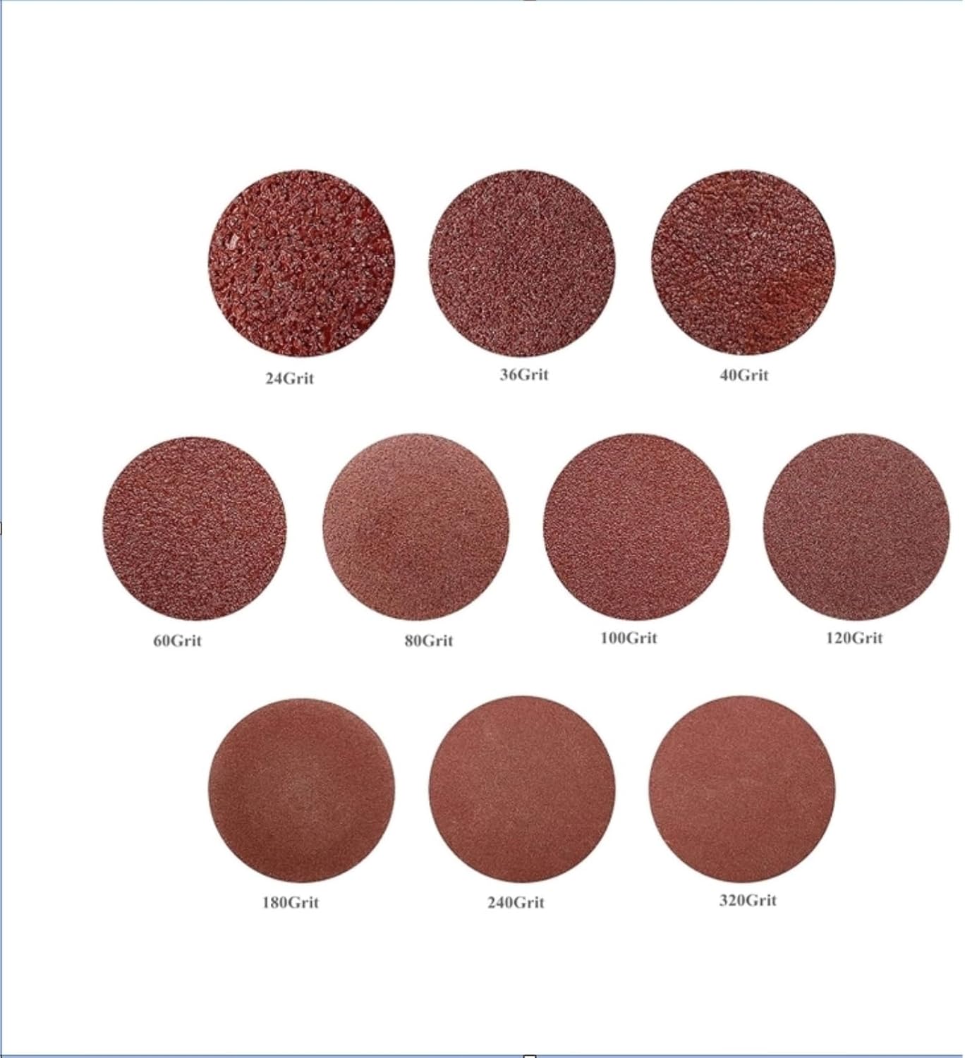 100Pcs Sanding Disc for 50Mm Sander Paper Disk Grinding Wheel Abrasive Rotary Tools Accessories