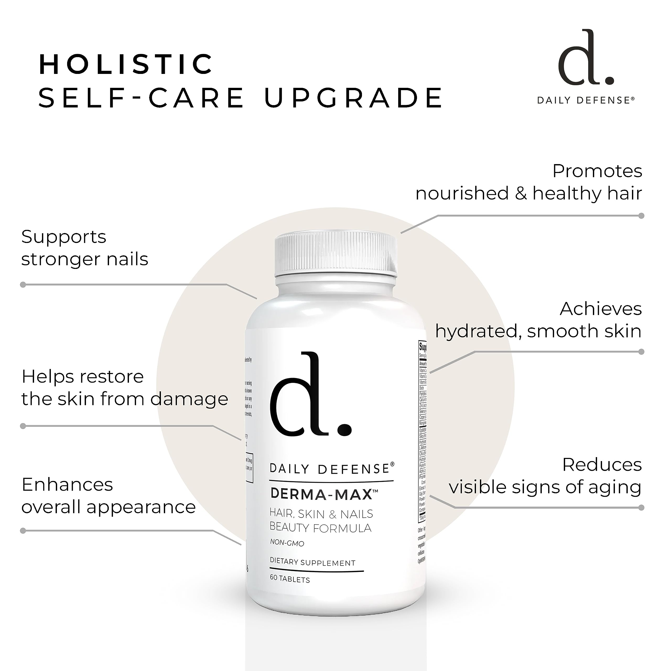 Collagen Supplements for Women - Hair Skin and Nails Vitamins with Biotin and Collagen, Calcium & More for Healthy Hair, Healthy Nails & Healthy Skin - Hair Vitamins for Men & Women — Amazon image 5