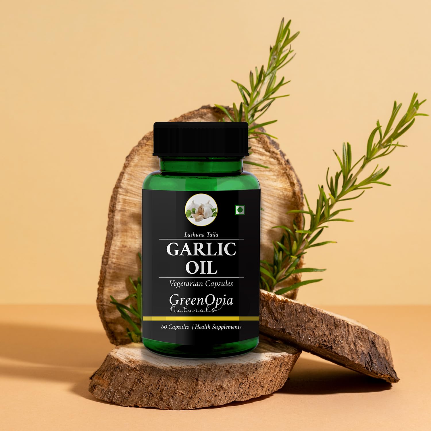 Garlic Oil L Glutathione Reduced Wellness Daily Vitality 60 CAPSULES Health & Personal Care