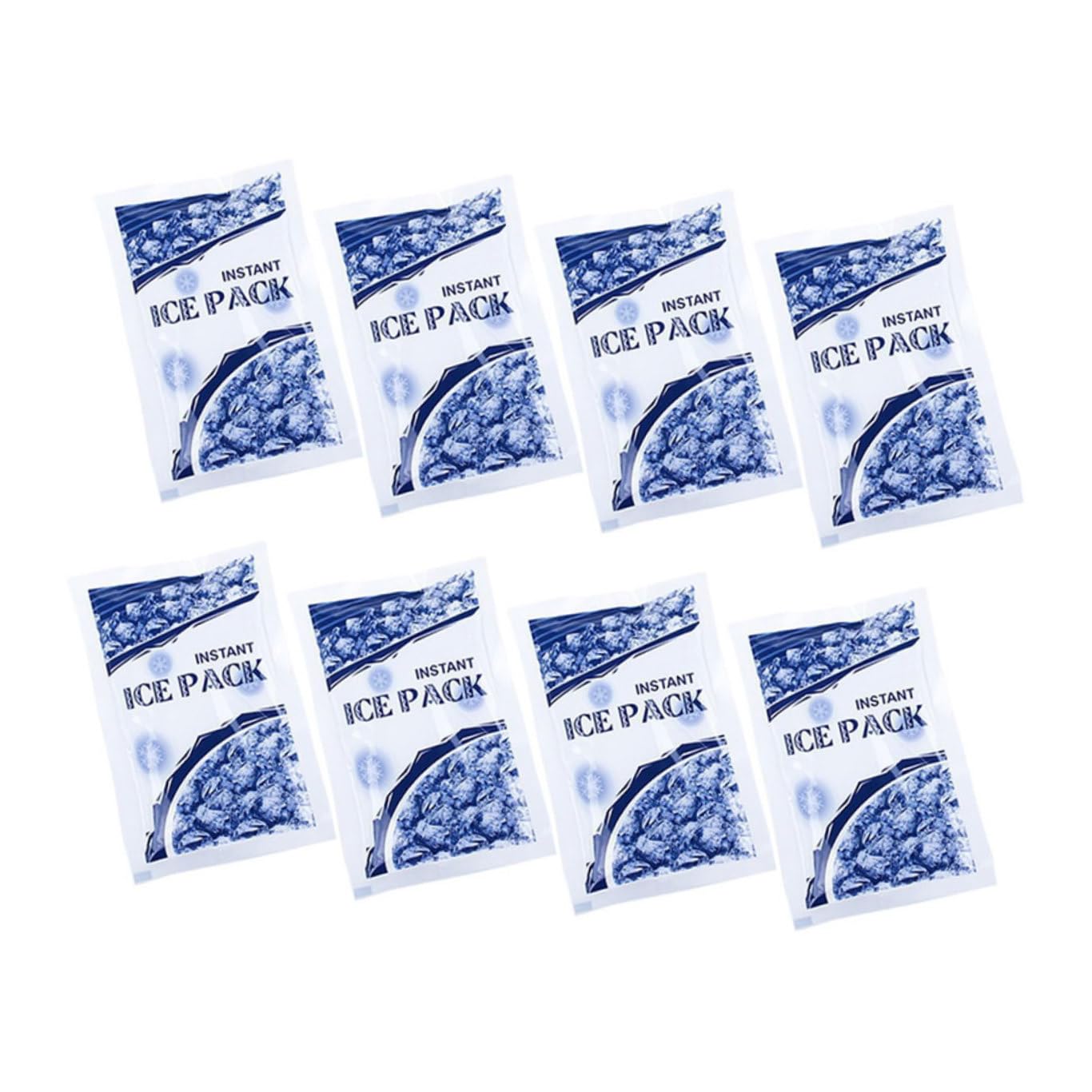 Anneome 8 Stück Teiliges Einweg Eisbeutel für Sofortkühlung Multifunktionale Kühlpacks für Drinnen und Draußen bei Verletzungen Unterwegs für Getränke