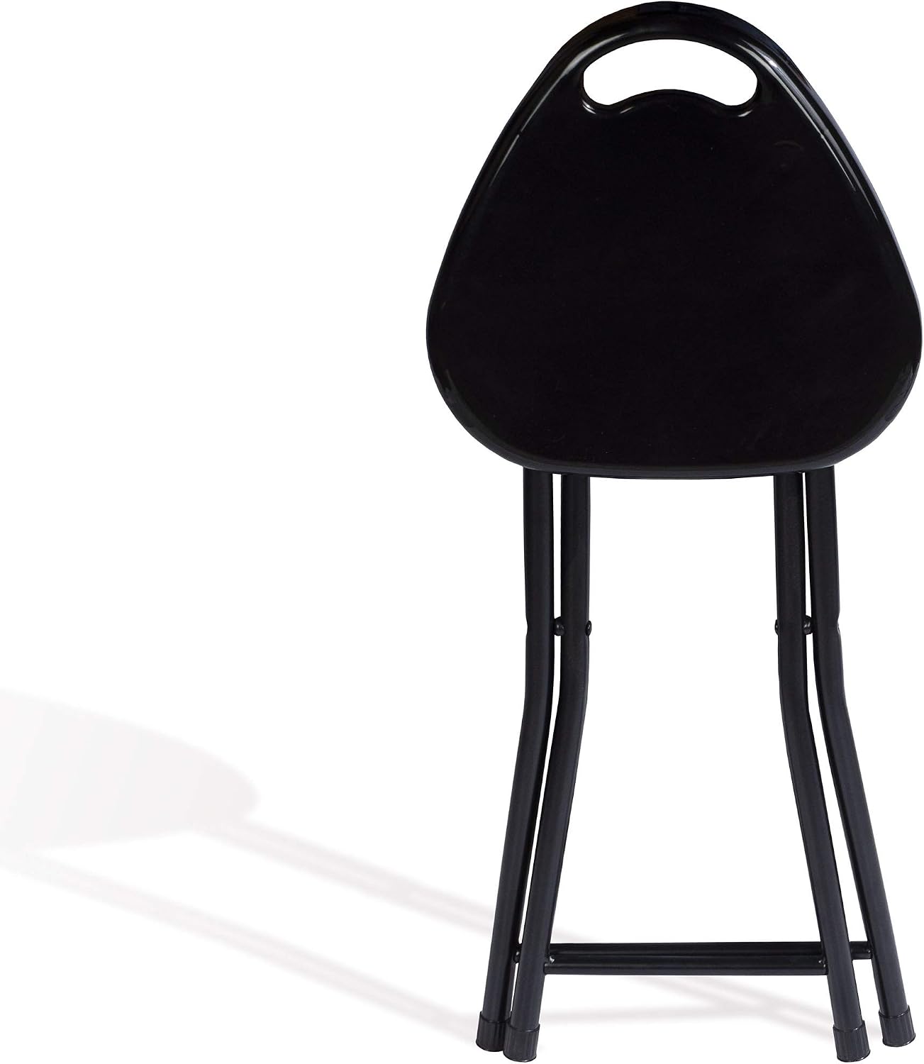 Atlantic 4 Pack Folding Stool with Handle, Black