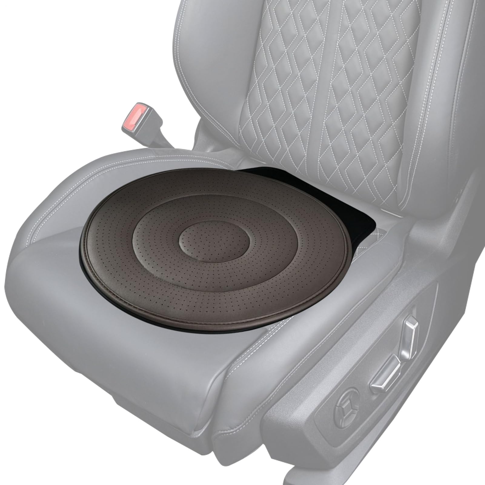 Siège auto tourne sans effort avec ce coussin pivotant 360 pour aide à la mobilité