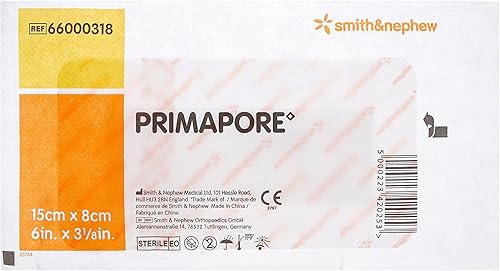 Miniatura 7 de Smith+Nephew PRIMAPORE Apósito adhesivo periférico IV, apósito adhesivo no tejido, almohadillas absorbentes para vendaje para heridas, productos