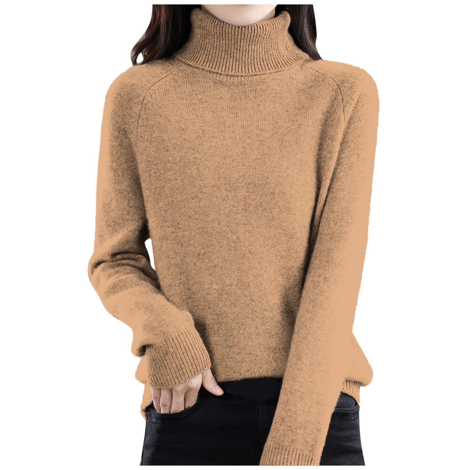 Cashmere Sweaters for Women Long Sleeve Turtleneck Tops 2025 Fall Warm Soft Lightweight Wool Sweater Pullver