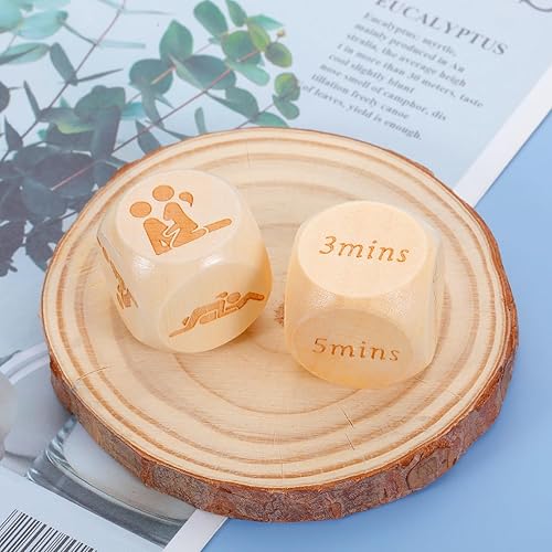 Miniatura 6 de 2 dados divertidos para la noche de cita para pareja, día de San Valentín, regalos de matrimonio para novio, novia, juego divertido de decisión para