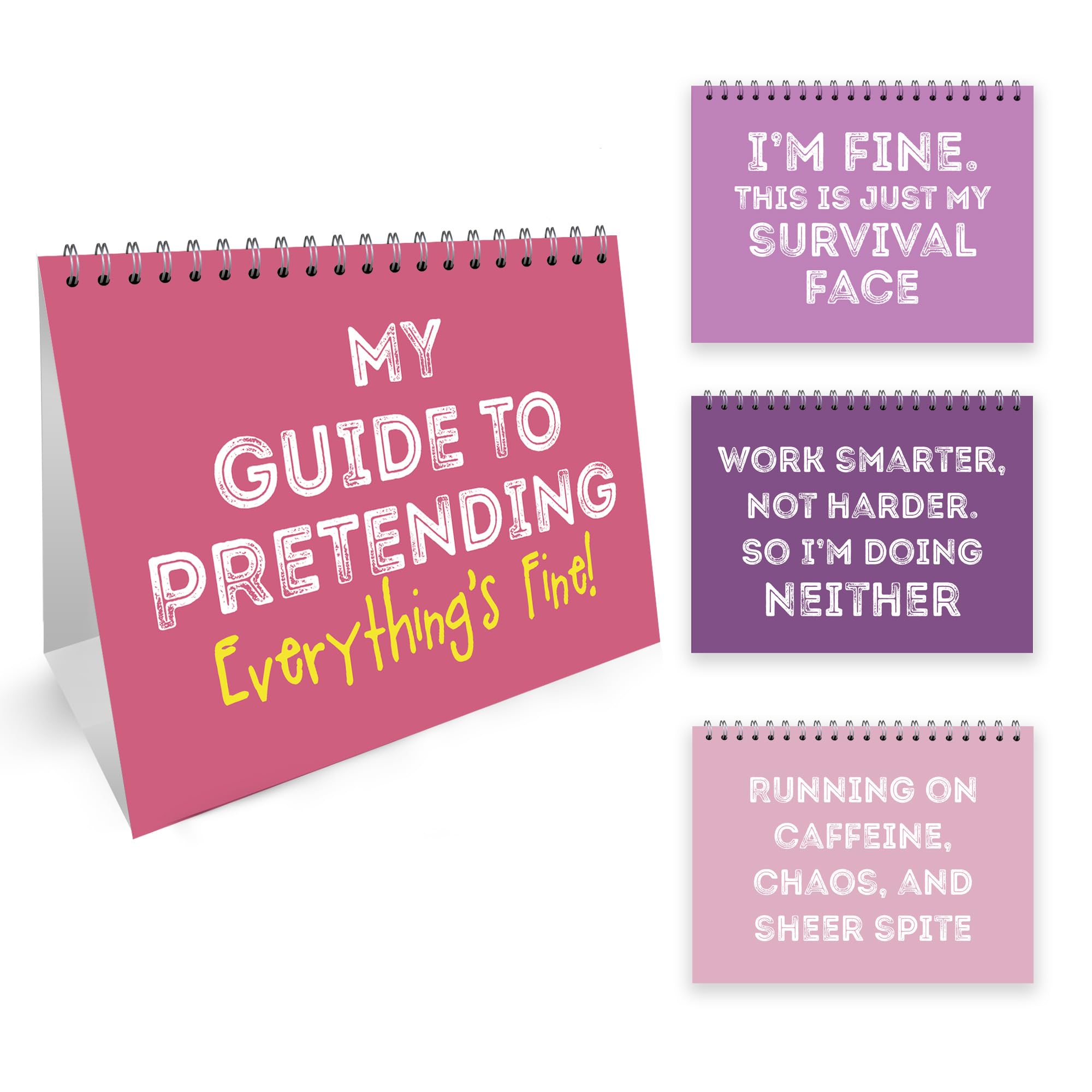 RED OCEAN Funny Colleague Gifts For Women Fun Desk Accessories Sarcastic Quotes Flipbook Secret Santa Gifts For Colleagues Christmas Birthday