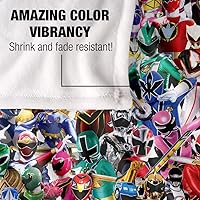 Vista 4 de Power Rangers Crowd of Rangers - Manta con licencia oficial de Silky Touch, súper suave, 50 x 60 pulgadas