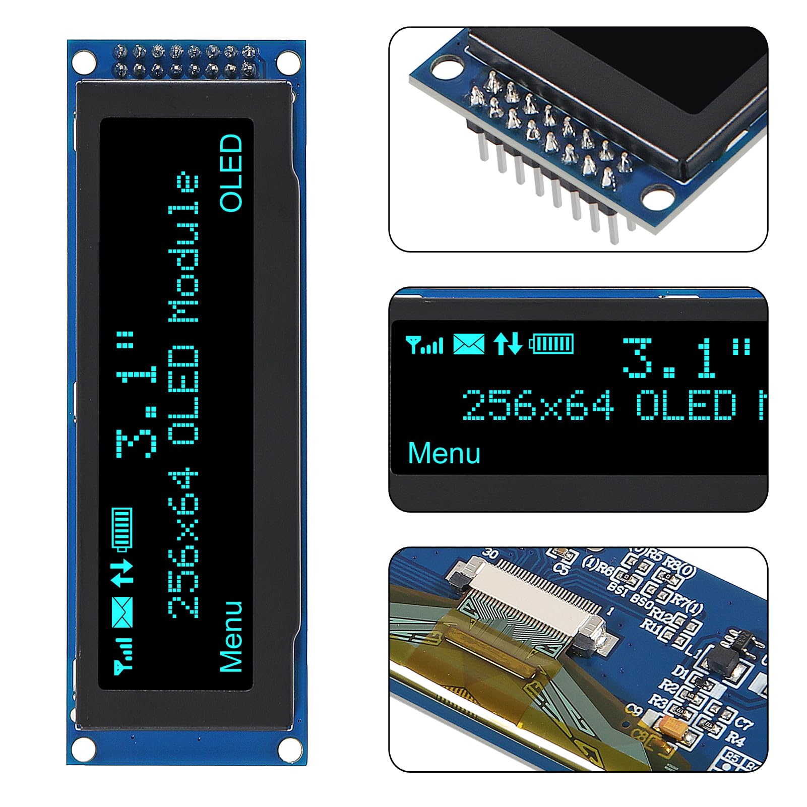 OLED-display 3.12 256 * 64 25664 Dots grafisch LCD-module Scherm LCM