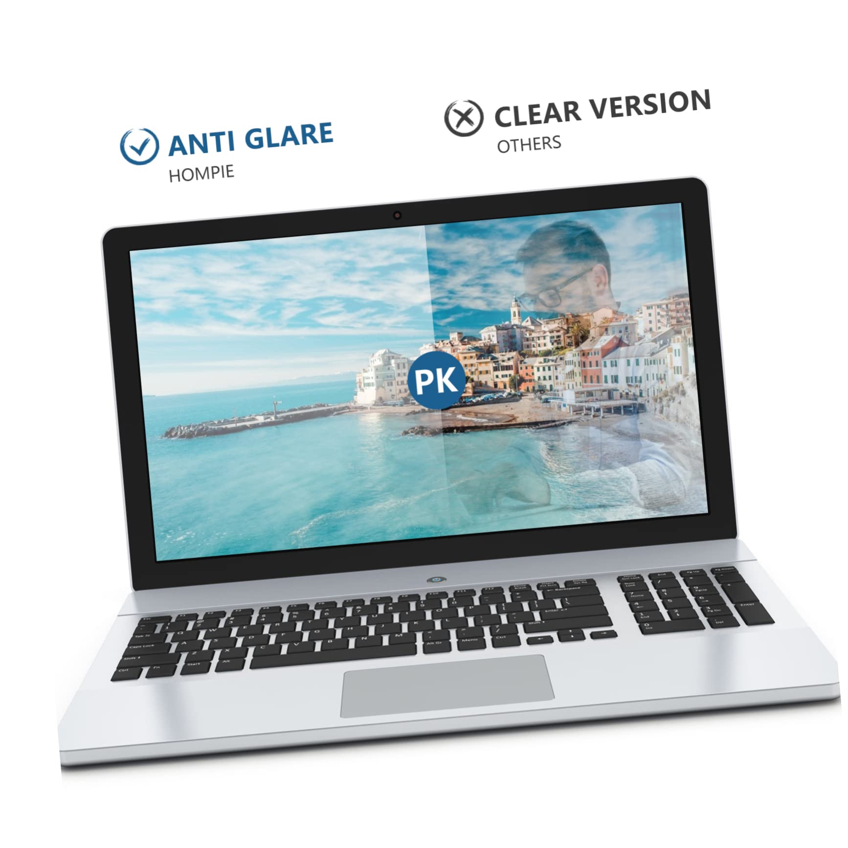 UKCOCO Protector Pantalla Portátil Luz Azul Película Templada Radiación Reflejo Compatible
