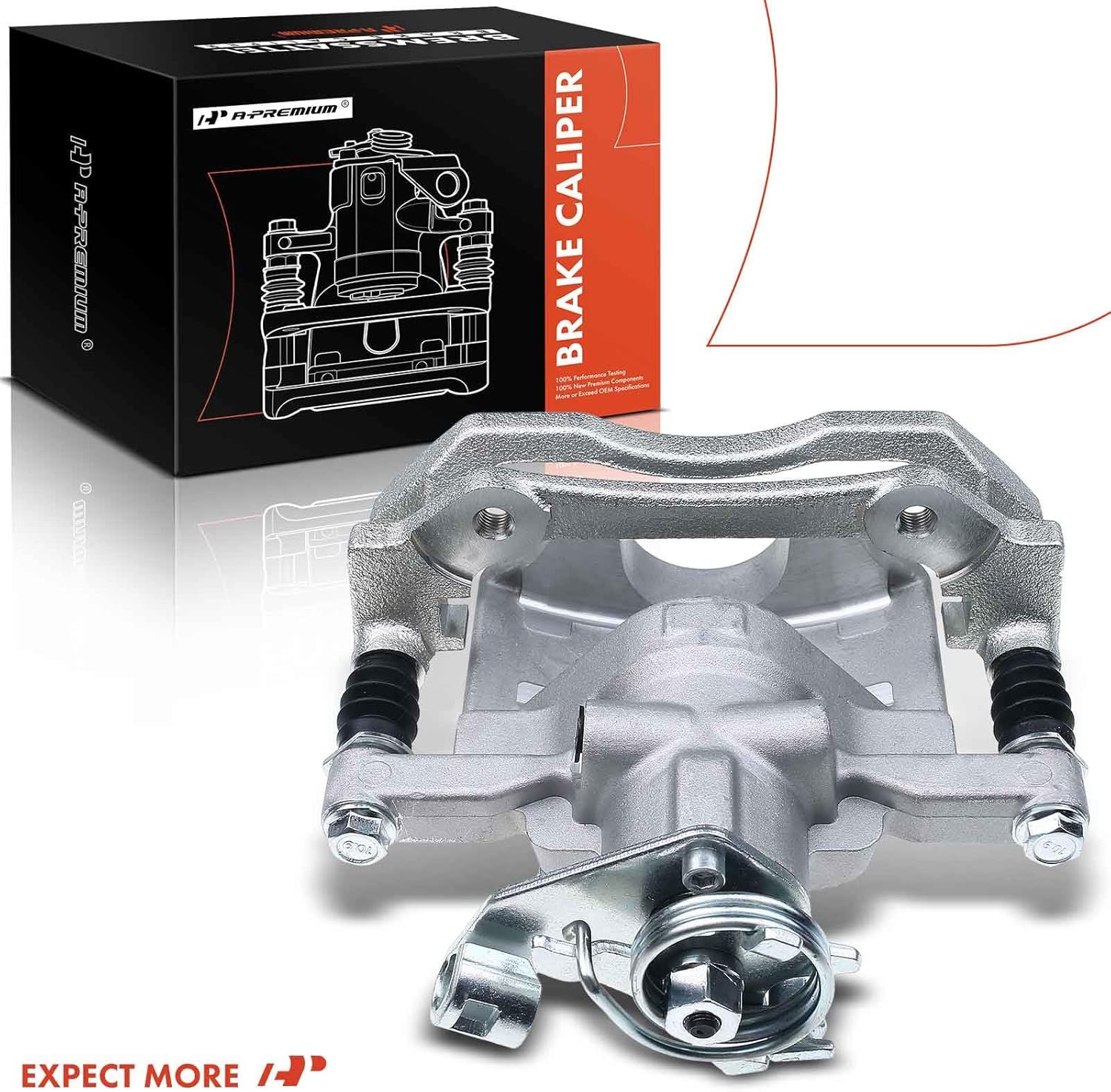 A-Premium Disc Brake Caliper Assembly with Bracket Compatible with Select Dodge Models - Dart 2013 2014 2015 2016 2017 2018 2019 - Rear Left Driver Side