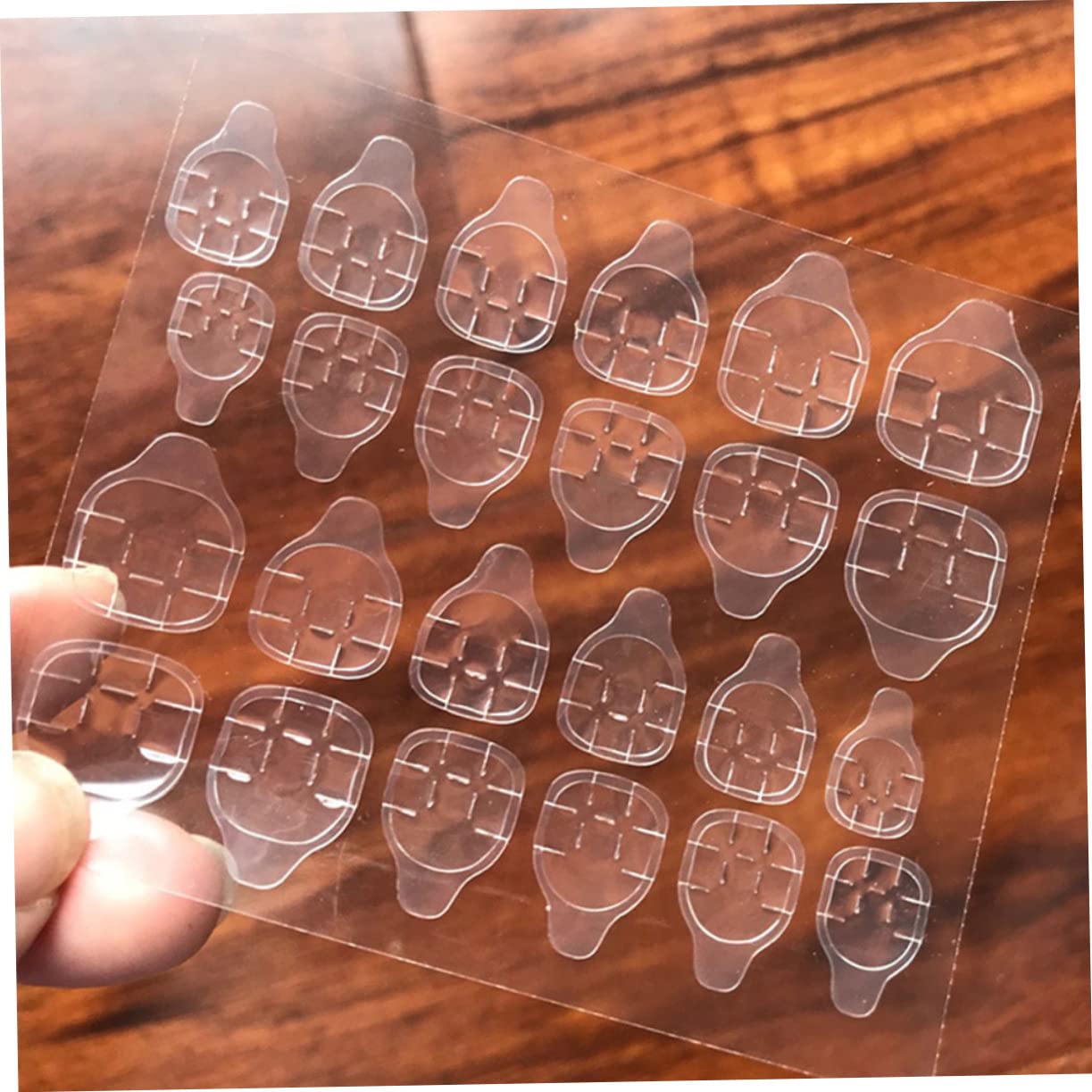 FRCOLOR 3er-set Jelly-nagelkleber-aufkleberpackung Nagelkleber Für Einfache Nagelkunst-erstellung 50 Blatt * 3