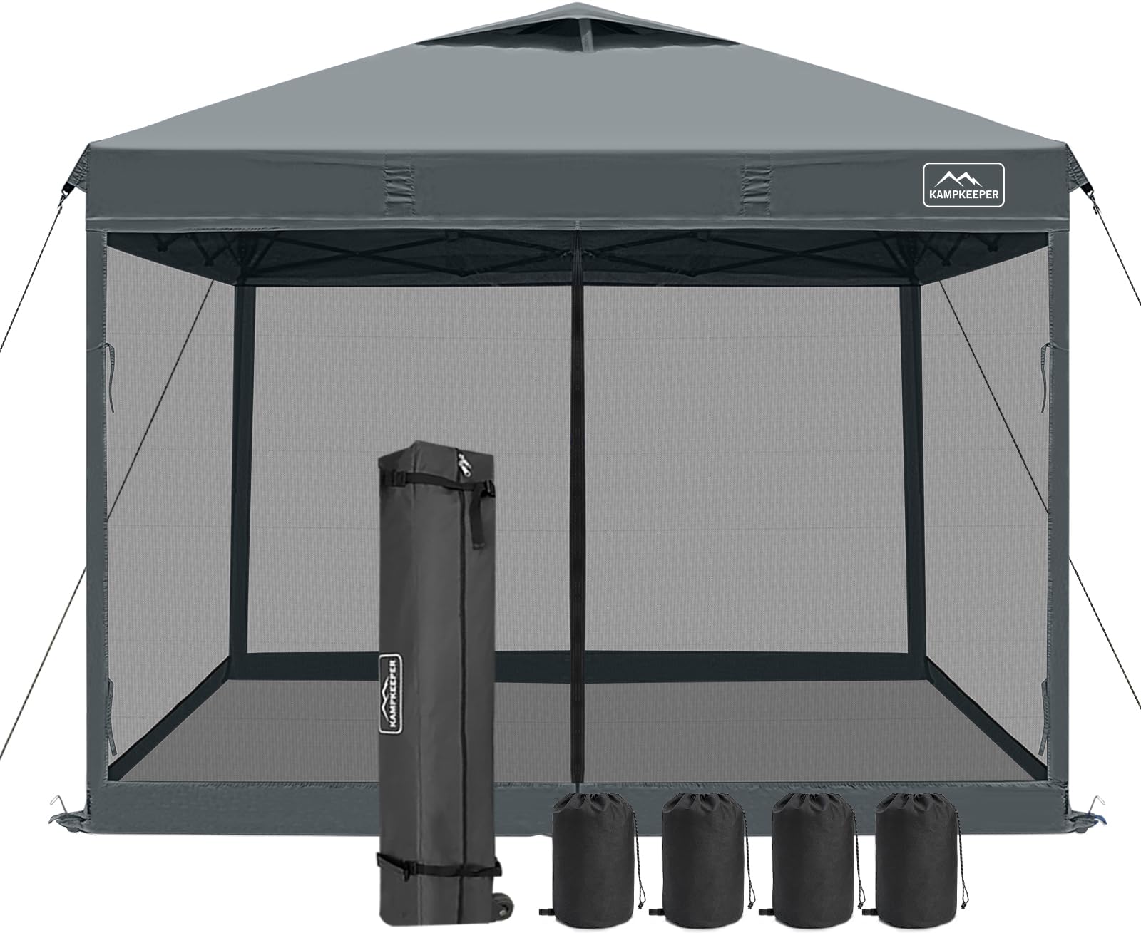 Kampkeeper 10x10 Pop Up Canopy With Mosquito Netting Instant