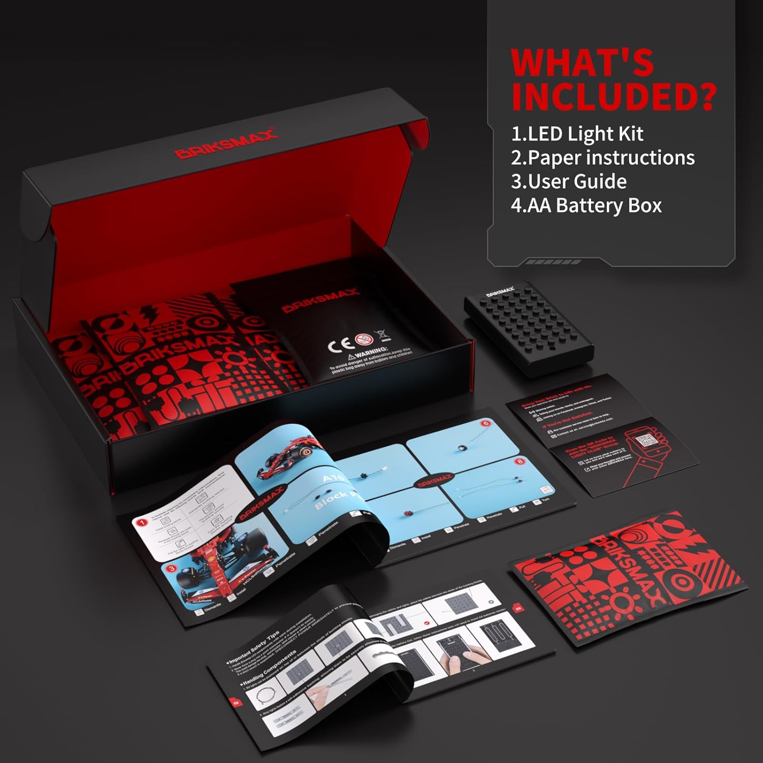 BRIKSMAX Light Kit for Lego Ferrari SF-24 F1 Car - Innovative LED Lighting, Compatible with Lego Technic 42207 - Not Included