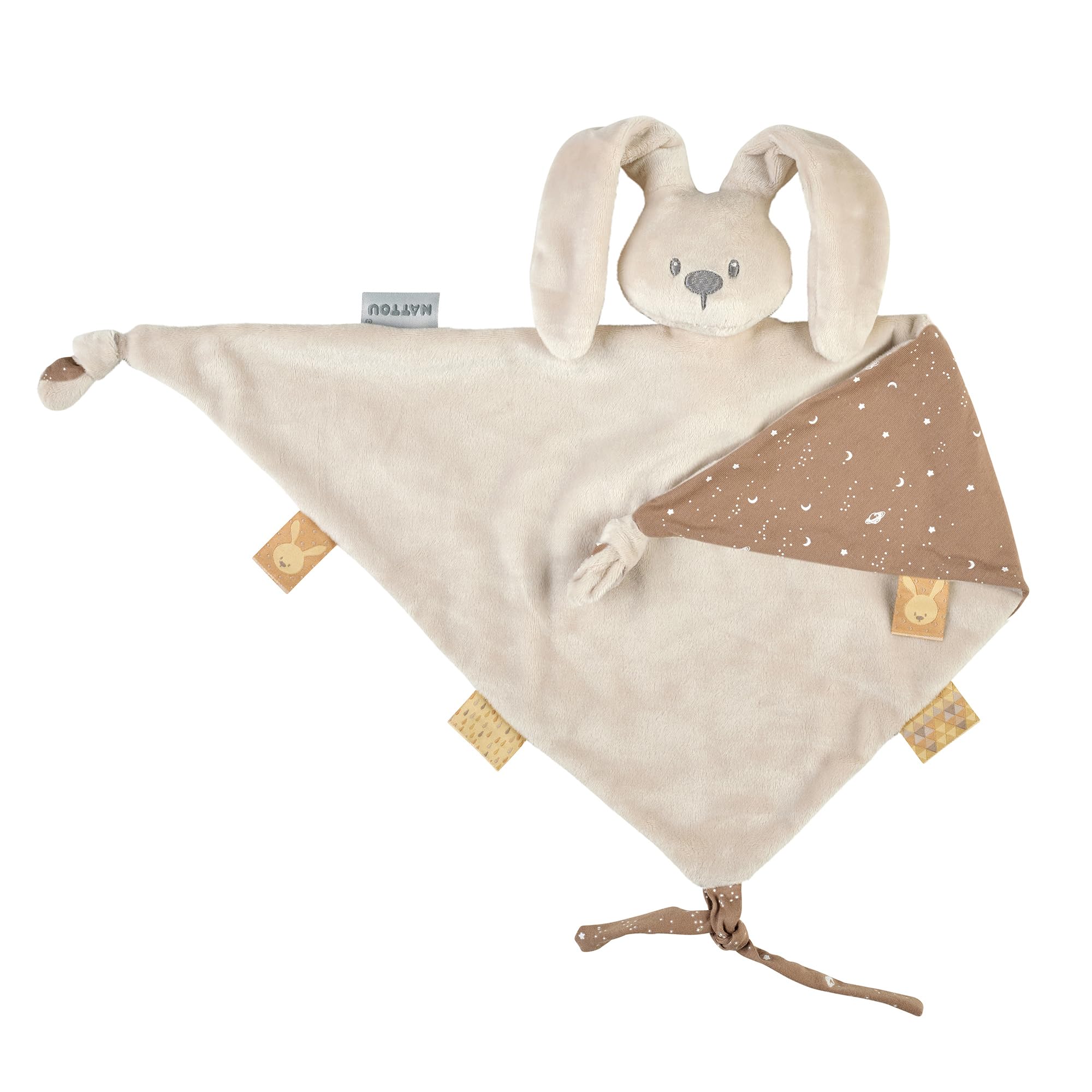 Nattou - 875837 Large Rabbit Cuddle Cloth, Sand