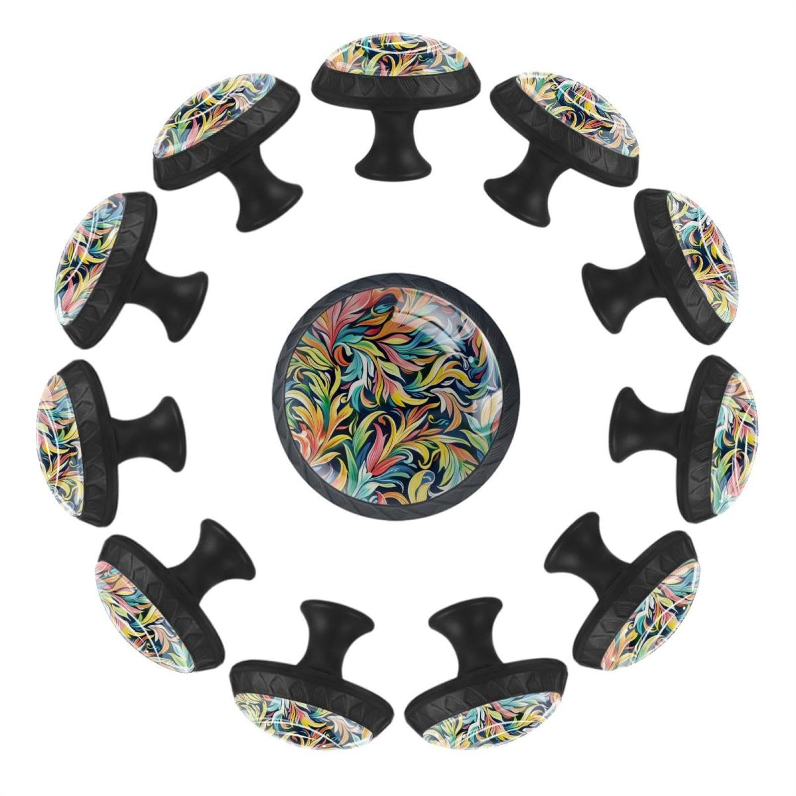 Boutons de tiroir cuisine et meuble de salle de bain lot de 12 boutons ronds