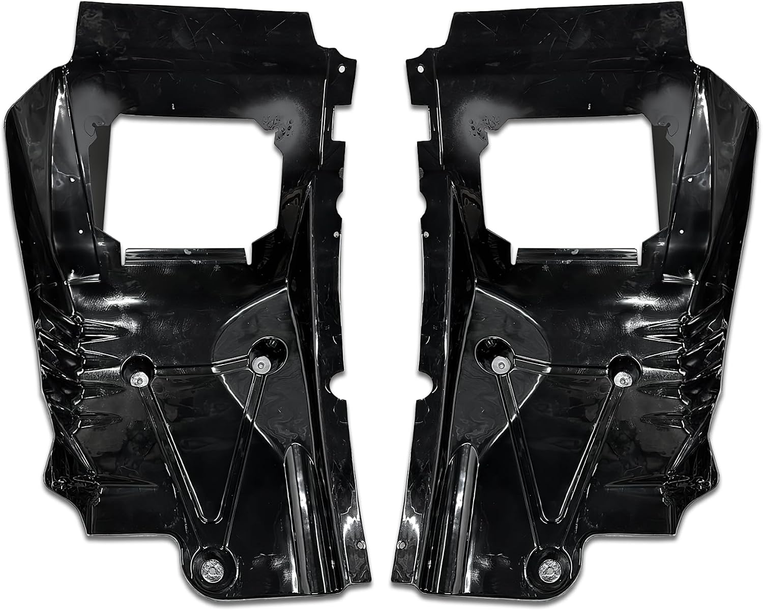 KOZAK Liner Fenders without Covers L46-1102, L46-1102R Set, Right Passenger and Left Driver Side Compatible with Kenworth T680 Next Gen 2022+, Includes Logo, 2x 22" Wipers, License Plate Frame, Vest