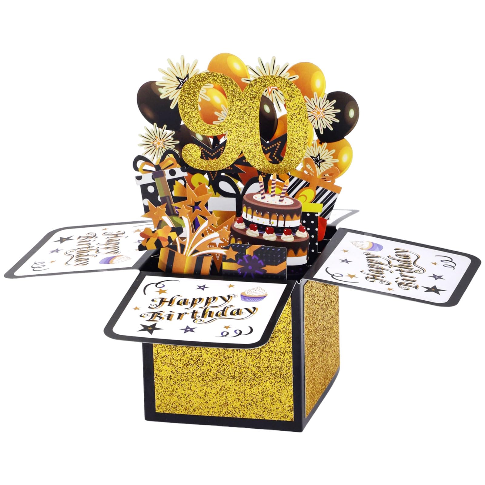 Amazon.com: Gosknor Happy Birthday 3D Pop Up Card, Colorful Pop Up