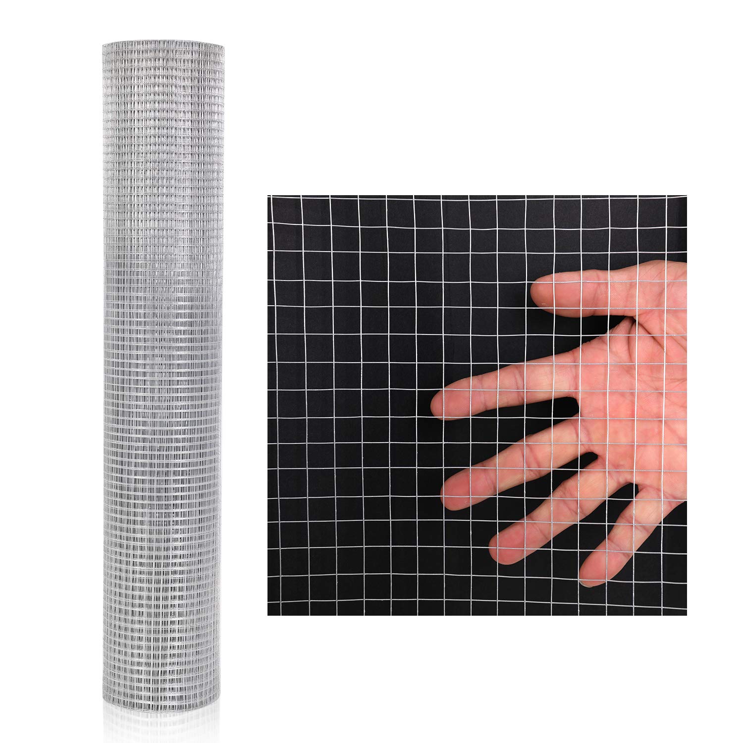 48'' x 100' 1/2inch Hardware Cloth Galvanized Welded Cage Wire, 19