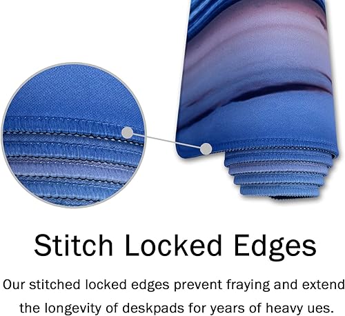 Miniatura 7 de ArtSo - Alfombrilla de mouse extendida para juegos XXL, alfombrilla larga para teclado, decoración de escritorio, base de goma antideslizante,