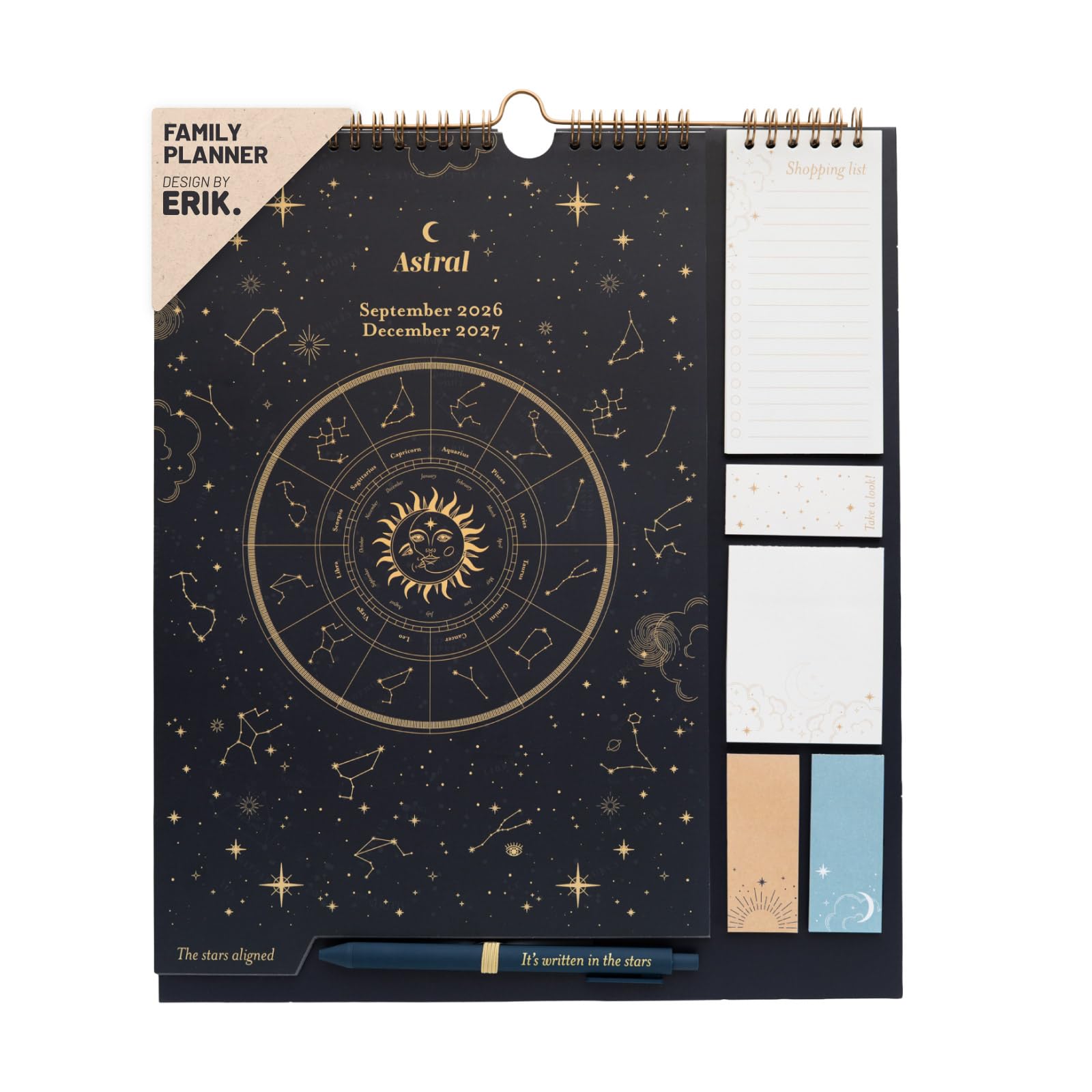 Grupo Erik Astral 2027 Wall Planner, Family Planner Calendar 2027