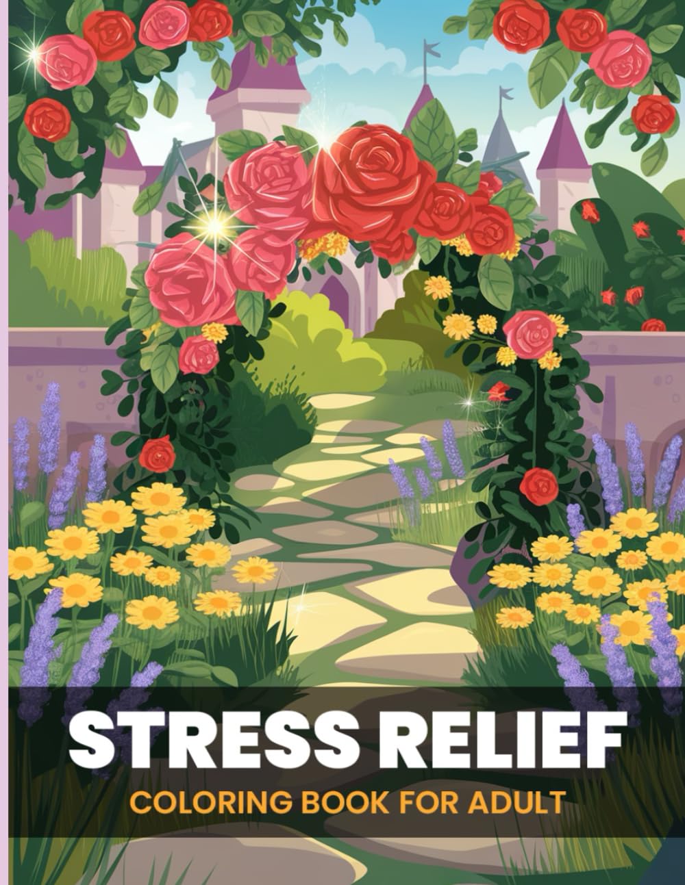 Stress Relieving Adult Coloring Book