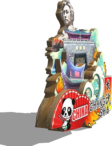 Miniatura 2 de China Changsha Hunan - Imán de madera para nevera con imán 3D de hitos para viajes, coleccionables, recuerdos, hechos a mano, 2