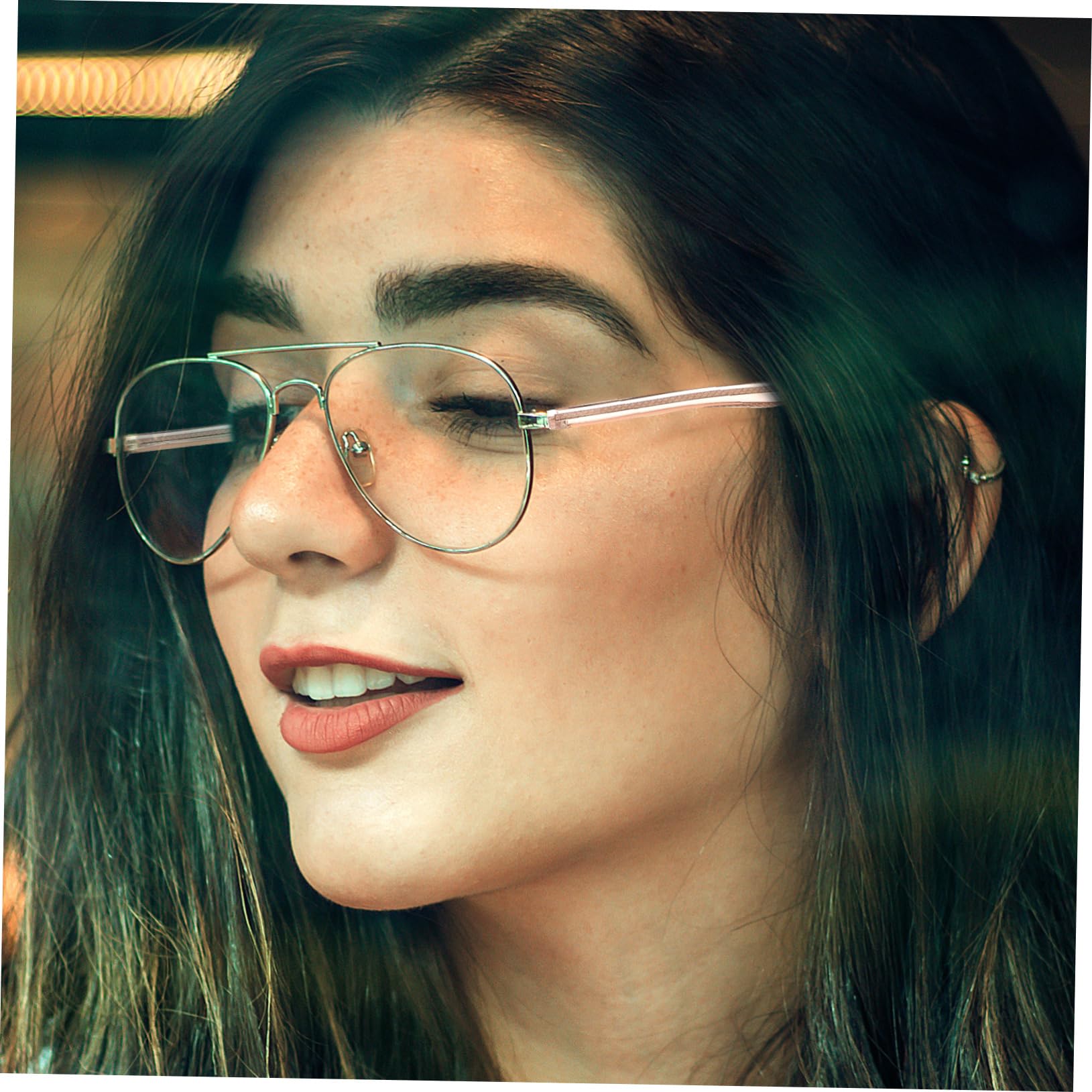 NOLITOY 1 Pair Eyeglasses Arms Tags Eyeglasses Temple Gold Replacement Eyeglasses Frame Temple Christmas Eyeglass Replacement Temple Universal Glasses Kit Parts Metal Glasses Frames Socket