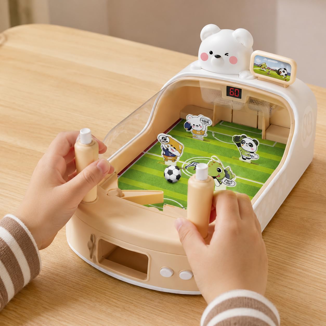 predolo Mini ín para Niños Pequeños, Juego Fútbol Mesa Interactivo, Regalo Niños
