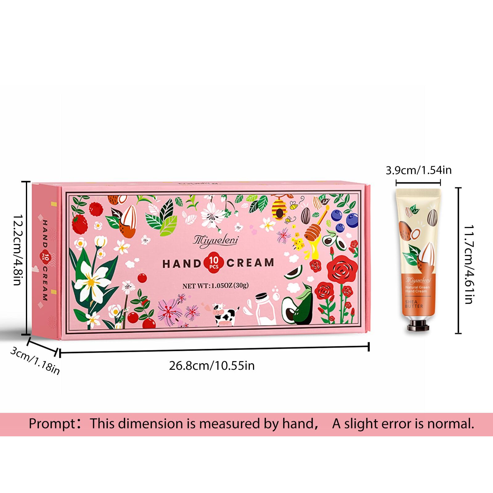 10 Pack Hand Cream Gift Set,Mothers Day Gifts,Moisturizing Hand Lotion Travel Size for Dry Hands,Birthday Gifts for Women&Teen Girls,Teacher Appreciation Gifts,Nurses Week Gifts, Mini Bulk Gifts