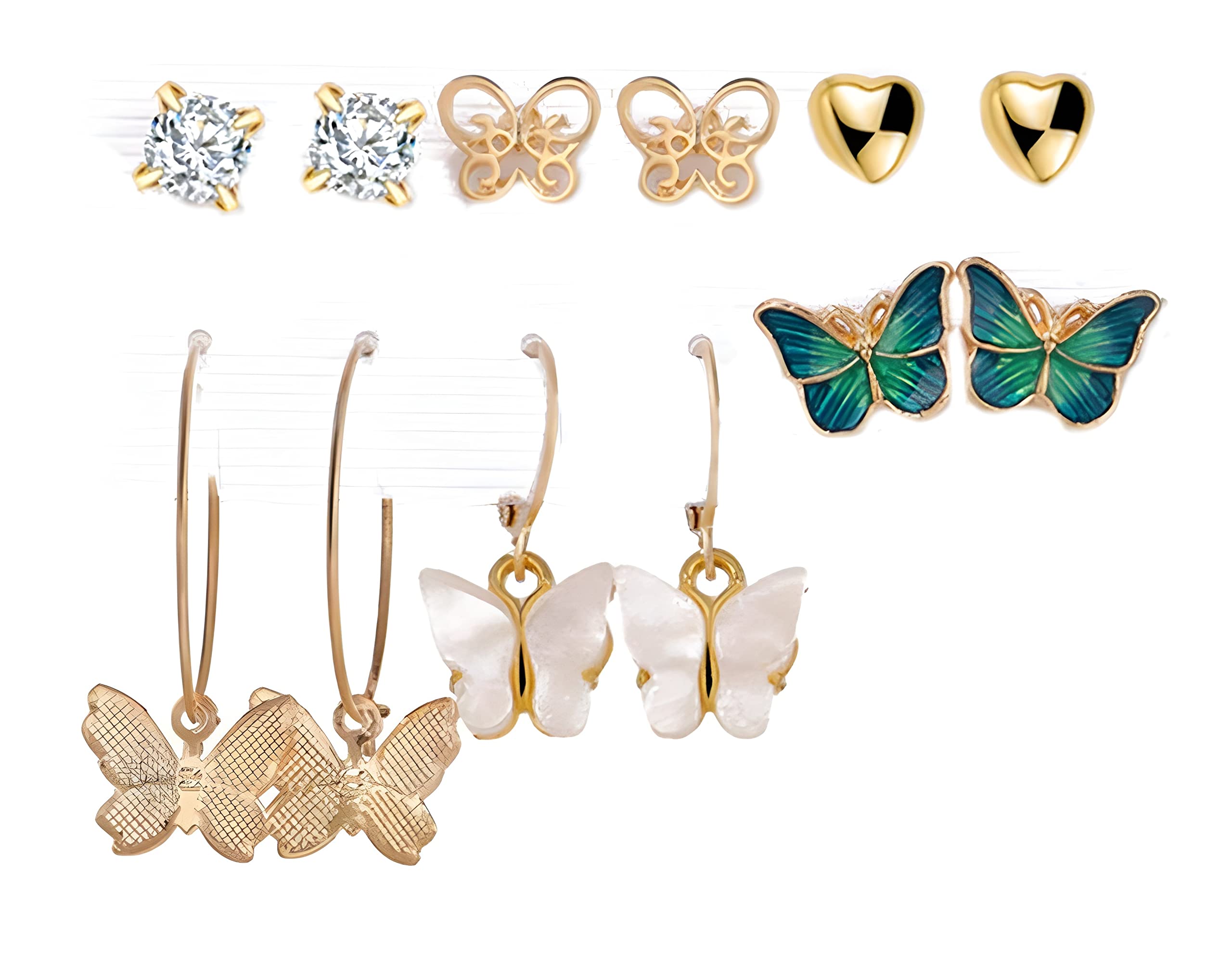 See full amazon price history chart for ANNACREATIONS Stylish combo of pearl stud hoop Butterfly earrings set for Women Girls ANNACREATIONS Stylish combo of pearl stud hoop Butterfly earrings set for Women Girls (B09WDWBGR5) Amazon Price History, Amazon Price Tracker