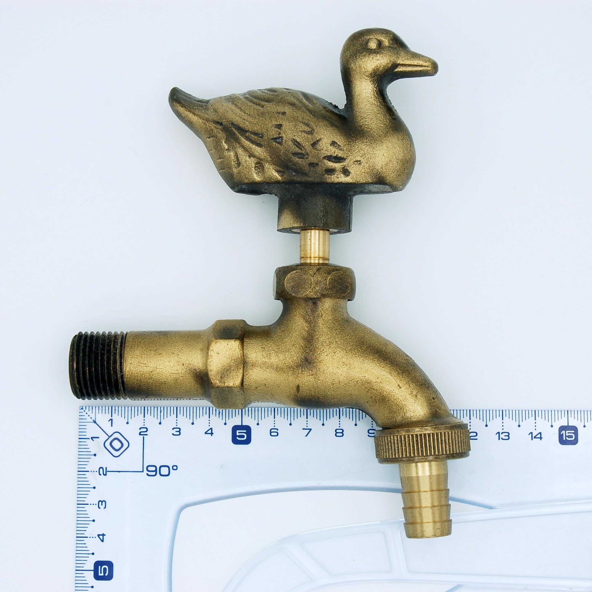 Rubinetto giardino 1/2" decorativo anatra con raccordo tubo