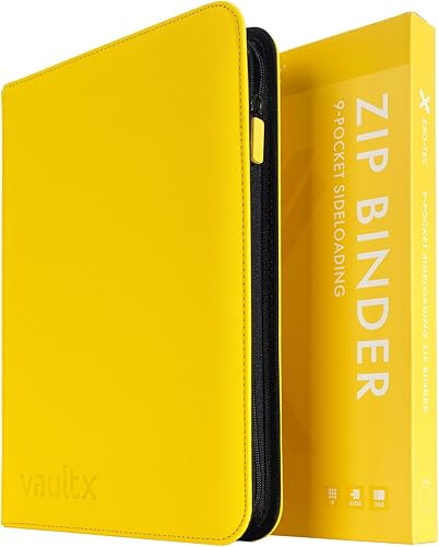 Miniatura 8 de Vault X Carpeta de 9 bolsillos con cremallera para tarjetas, 360 tarjetas, material de álbum Exo-Tec premium, 20 páginas de carga lateral, carpeta