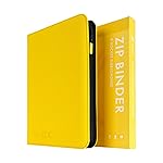 Vault X 9 Pocket Trading Card Zip Binder, 360 Cards, Premium Exo-Tec Album Material, 20 Side-Loading Pages, Folder for Collectible Games, Sports, TCG (Yellow)
