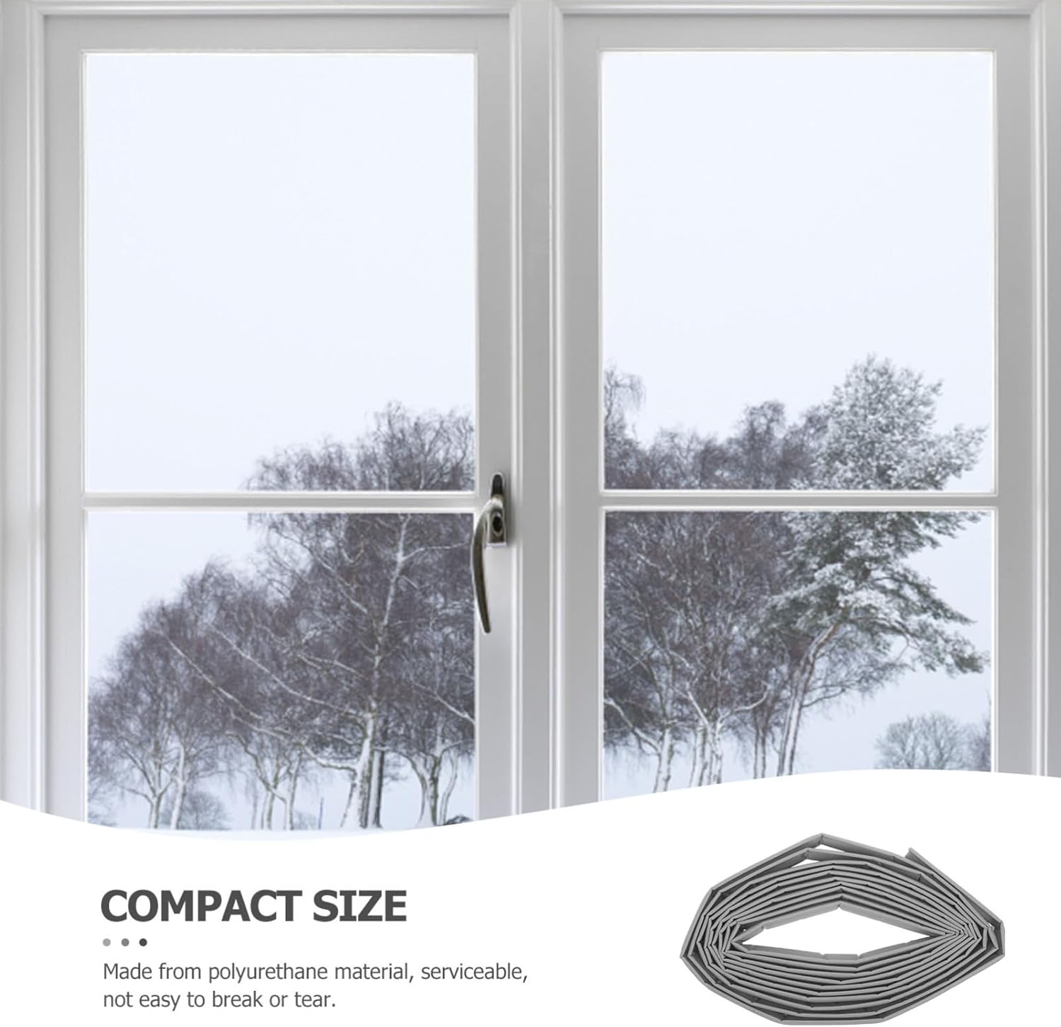 Housoutil Weather Stripping Door Seal for Sliding Soundproof Insulation Strip Easy Installation Weatherproofing for Doors Material