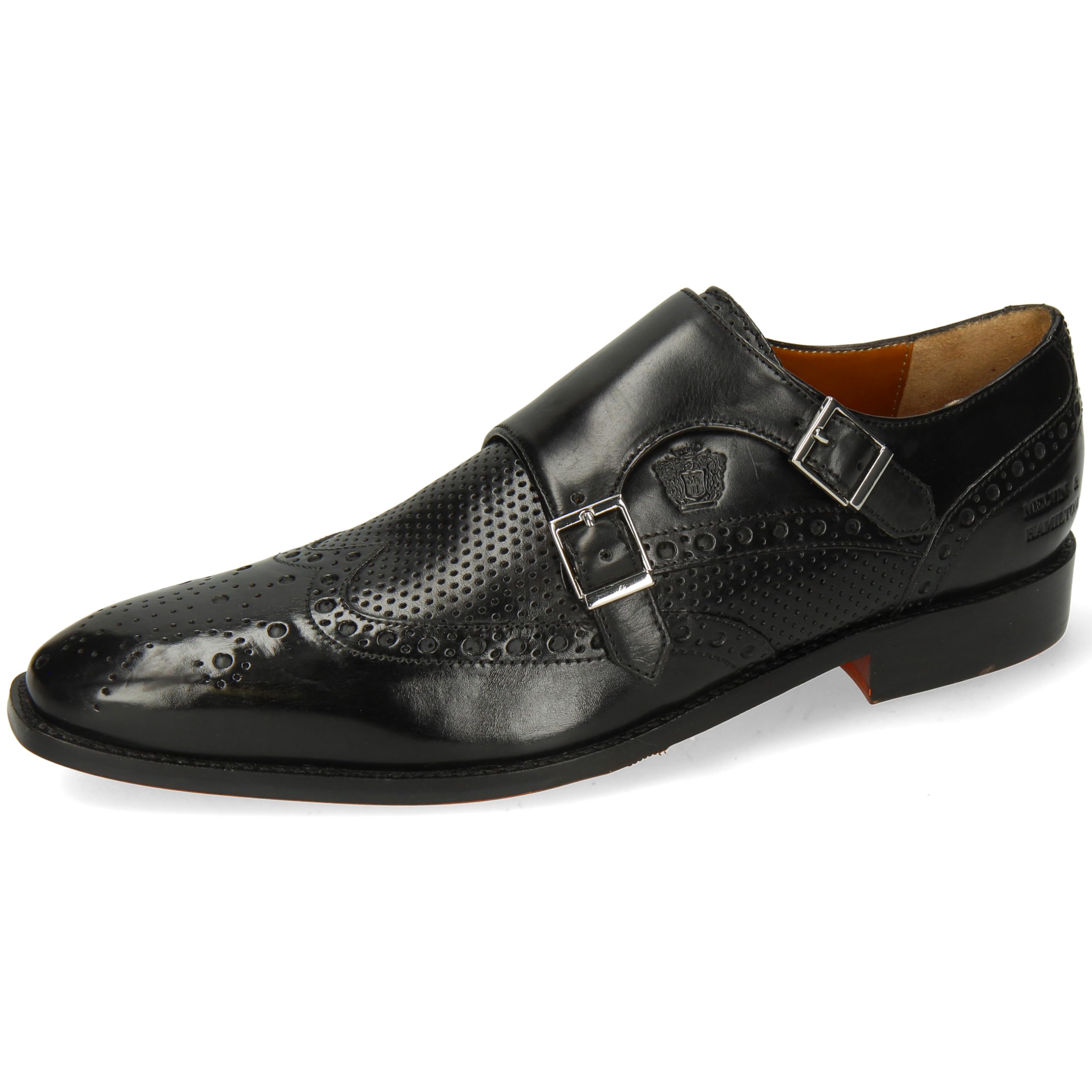 Melvin & Hamilton Martin 2, Monk-Strap Loafer Hombre, Negro, 41 EU