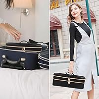 Vista 7 de APOKE Estuche de viaje de doble capa compatible con el secador de pelo y cepillo de aire caliente One Step de Revlon Original 1.0 y Plus 2.0, bolsa