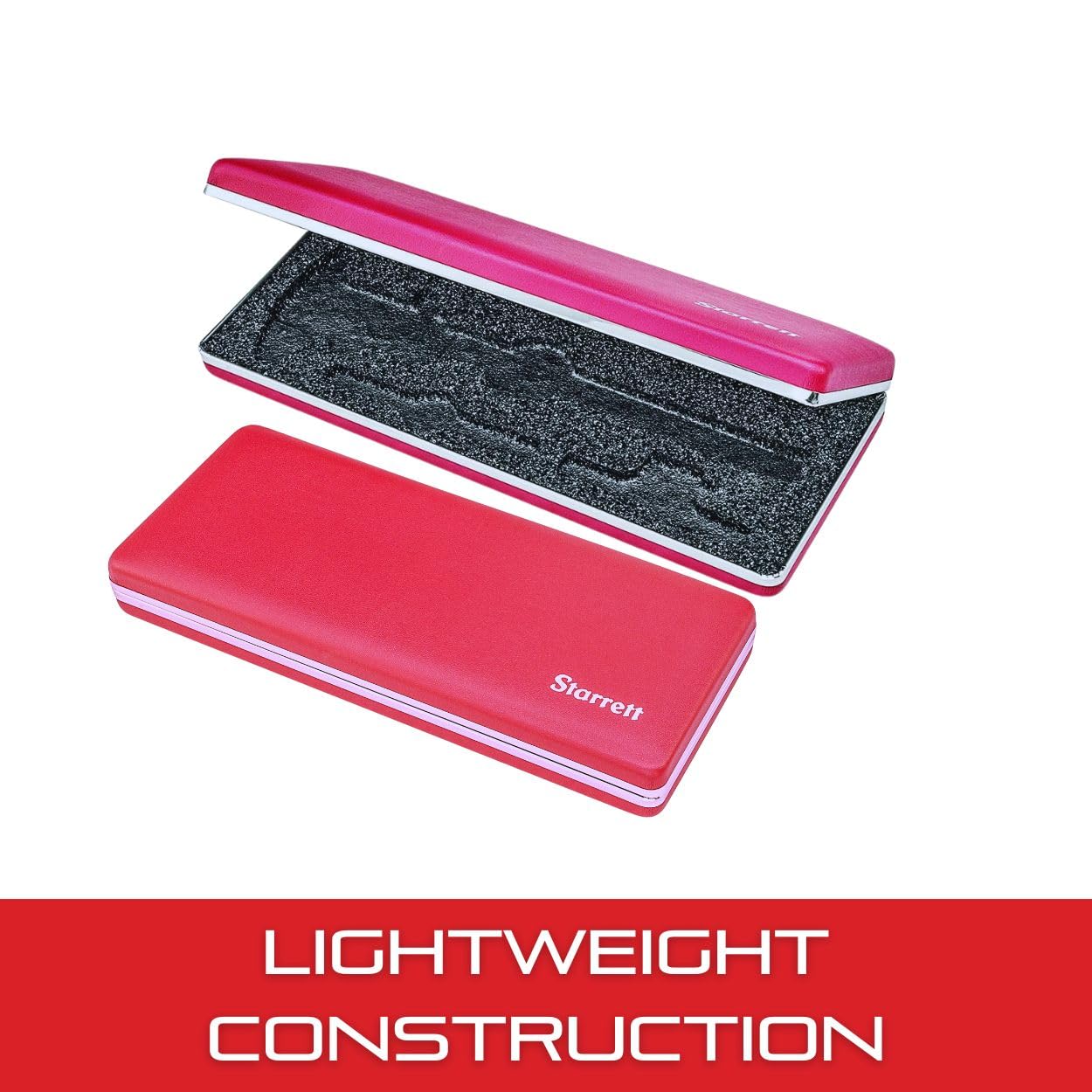 Starrett Durable Steel/Vinyl Caliper Case, Protective Storage for