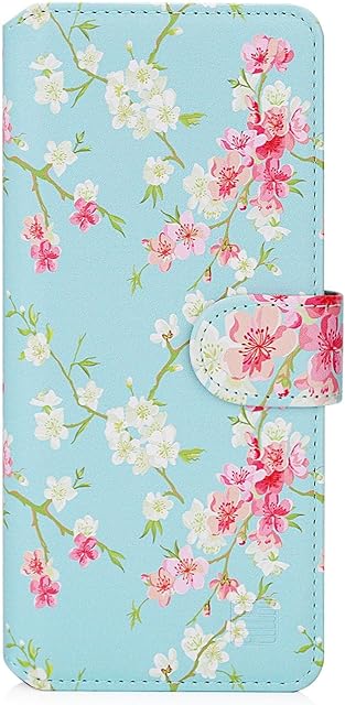 32nd Floral Series 2.0 - Design PU Leather Book Wallet Case Cover for Samsung Galaxy A23 5G & M23 5G (2022), Designer Flower Pattern Wallet Style Flip Case With Card Slots - Spring Blue