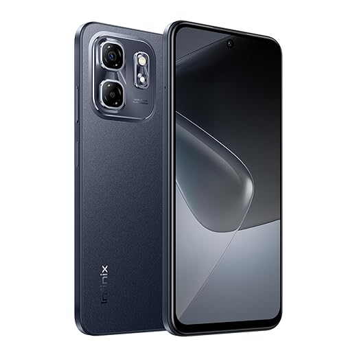 انفنيكس هوت 50i (رام: 4+4GB، ذاكرة روم: 128GB)، شاشة 6.7 انش HD+، كاميرا خلفية مزدوجة 48MP بالذكاء الاصطناعي، امامية 8MP، شاشة 120Hz، بطارية 5000mAh، شريحة نانو مزدوجة، نوع C، اندرويد 14 - اسود انيق