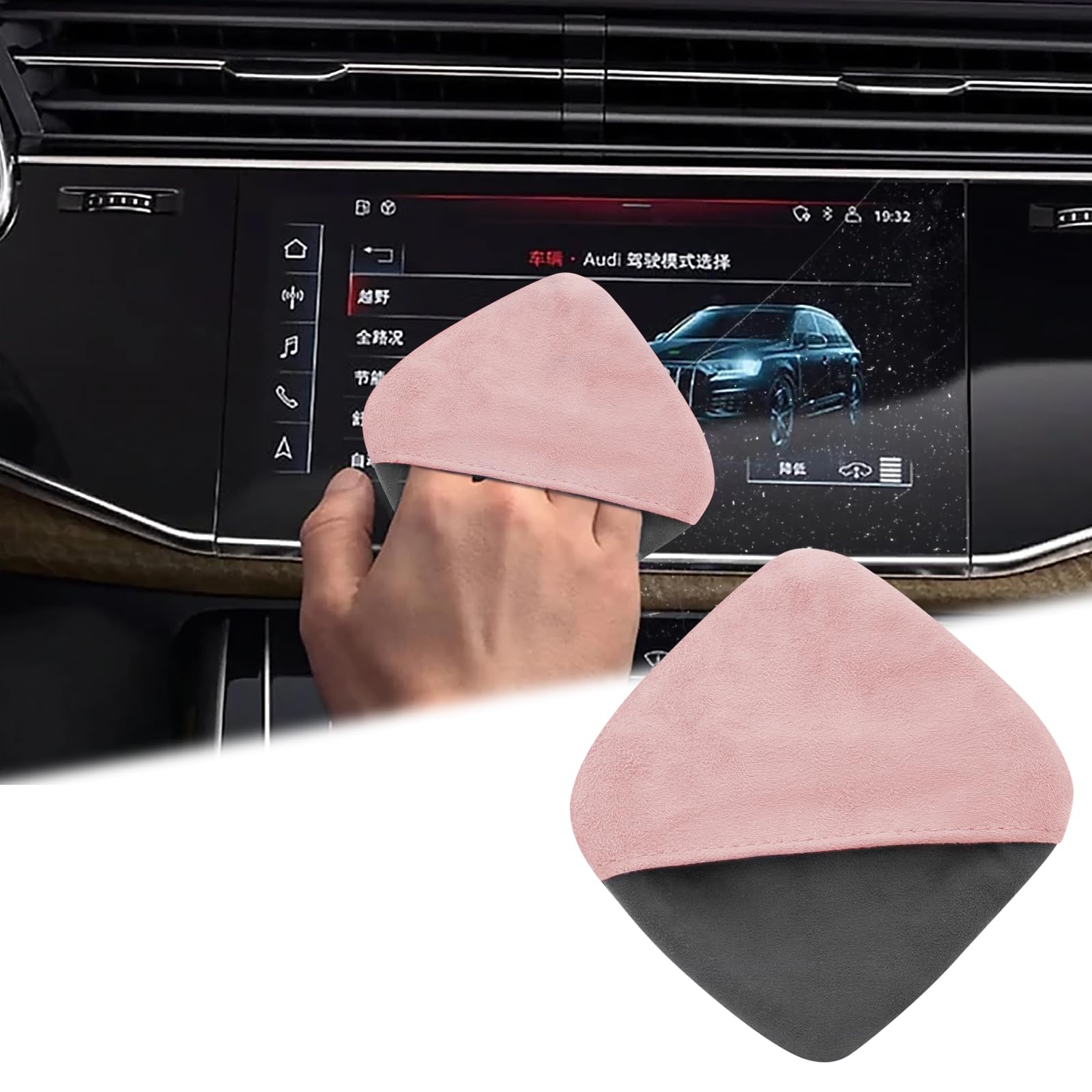 Car Screen Cleaner 4 1 4 1 Microfiber Dashboard Wipes Square Microfiber Cloth Car Display Wipes Vehicle Screen
