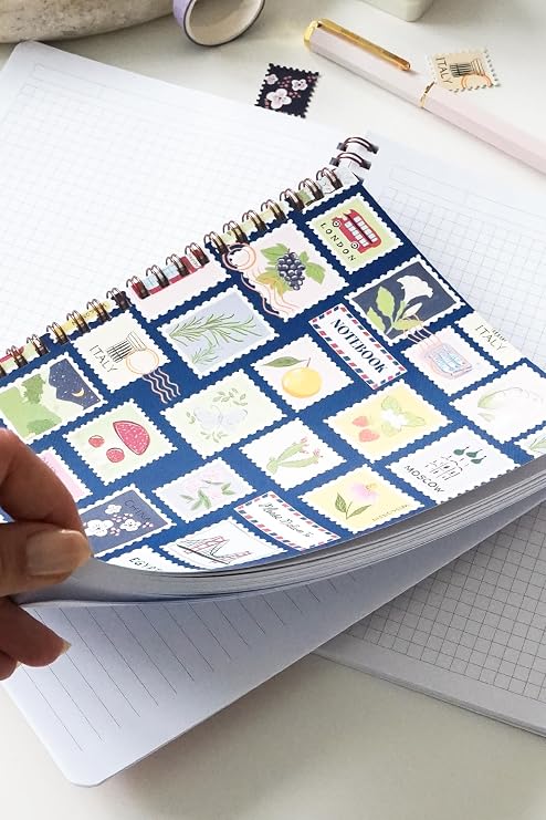 Matt Notebook A5 Spiralli Okul Defteri 80 yaprak 2'li Set – Çizgili & Kareli