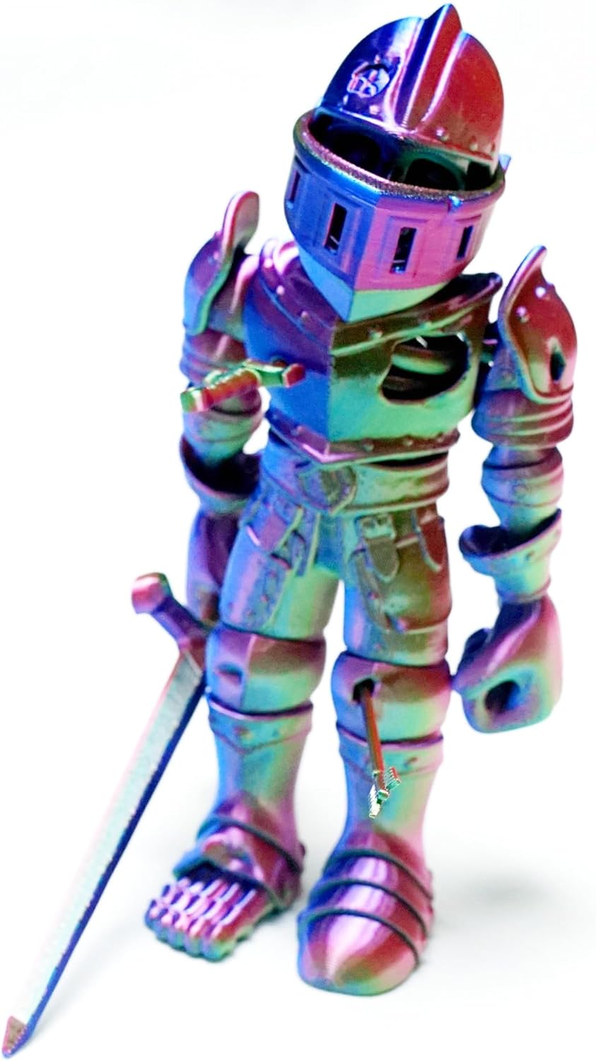 3D Printed Model Skull Warrior,Flexible Skeleton Man Statue,Joint Mobility,Home Office Decor,Interesting Toys for Autism/ADHD,Festival Gifts,Fidget Toys, Executive Desk Animals Toy (GB)